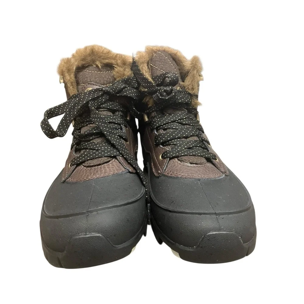 NEW Merrell Aurora Ice Waterproof Vibram Athletic Hiking Fur Trim Boots Womens 8 - Picture 3 of 11